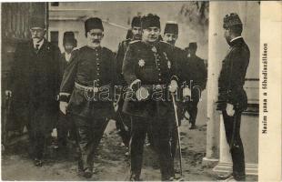 Nazim pasa a főhadiszálláson / Nazim Pasha, Ottoman Chief of Staff of the Ottoman Army during the First Balkan War of 1912-13. Turkish military (EK)