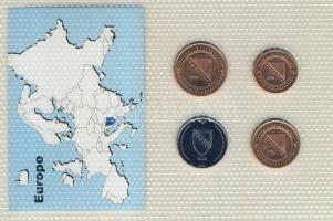 Bosznia és Hercegovina 1998-2002. 10F, 20F, 50F, 1KM bemutató szettben T:1