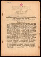 1956-1959 B.H.É.V. Jelző, a BHÉV dolgozóinak üzemi lapja, I. évf. 4. sz., 1959. jún. 25. Megjelent 500 példányban. + OTSB Közlöny VII. évf. 1. sz., 1956. jan. 20. Megjelent 2400 példányban.