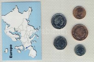 Jersey 2003. 1p, 2p, 5p, 10p, 20p bemutató szettben T:1