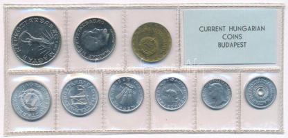 1974. 2f-10Ft (9xklf) érmés forgalmi sor fóliatokban T:1 patina 
Adamo FO7