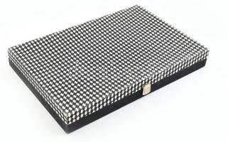 Olasz 12 személyes ezüstözött evőeszköz készlet eredeti dobozában