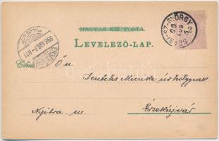 1898 (Vorläufer) Sepsiszentgyörgy, Sfantu Gheorghe; Fiú árvaház, Szabadság tér, piac, Székely Mikó k...