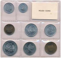 Lengyelország 1977. 10g - 20Zl (8xklf) forgalmi sor 
fóliatokban T:1 patina
Poland 1977. 10 Groszy...
