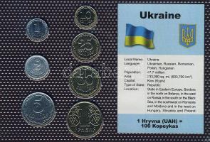 Ukrajna 1992-2003. 1k, 2k, 5k, 10k, 25k, 50k, 1H bemutató szettben T:1