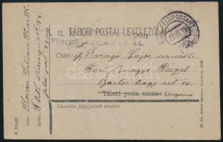 1918 tábori posta FP 440 + K.u.K Luftfahrtruppen Fliegerkompagnie Nr.44.