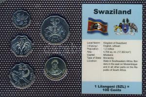 Sváziföld 1998. 5c, 10c, 20c, 50c, 1L bemutató szettben T:1