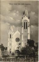 1915 Bucsa, Bucsatelep (Békés); Római katolikus templom. Germány Károly fényképész felvétele (Karcag)