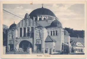 1946 Trencsén, Trencín; Sinagoga / zsinagóga. Max Fried kiadása / synagogue (vágott / cut)