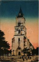 Galgóc, Frasták, Hlohovec; Római katolikus templom. Vasúti levelezőlapárusítás 5. sz. 1918. / Catholic church (fa)