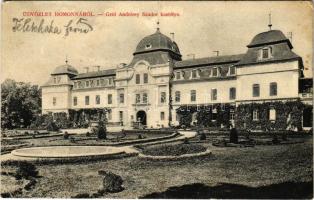 1911 Homonna, Homenau, Humenné; Gróf Andrássy Sándor kastélya. W.L. Bp. 5649. / castle (ázott / wet damage)