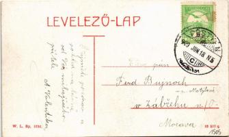 1909 Pöstyén, Piestany; Régi fürdők a szigettel. W.L. Bp. 5736. / Alte Bäder mit der Insel / spa, ba...