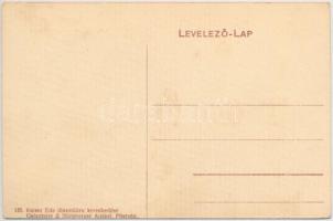 Pöstyén, Piestany; vasútállomás. Kaiser Ede kiadása / Bahnstation / railway station