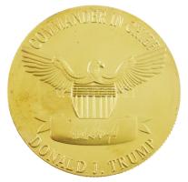 Amerikai Egyesült Államok 2020. "Donald Trump" kétoldalas, aranyozott fém emlékérem (40mm)...