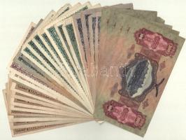 31db-os vegyes pengő és inflációs pengő bankjegy tétel T:II-III