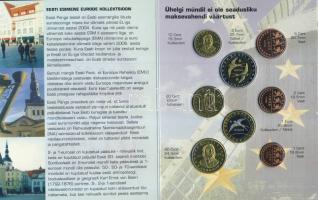 Észtország 2004. 1c,2c,5c,10c,20c,50c,1€,2€ próbaveretek, szettben, díszkiadásban T:BU