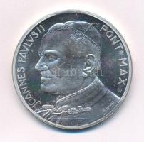 Vatikán DN II. János Pál / Piéta kétoldalas fém emlékérem (45mm) T:1- patina Vatican ND John Paul II / Pieta two-sided metal commemorative medallion (45mm) C:AU patina