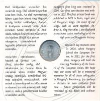 2011. 5Ft-200Ft (6xklf) forgalmi sor szettben + 3000Ft Ag "Az Európai Unió Tanácsának magyar el...