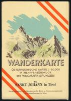 Vegyes osztrák uti prospektus tétel, 2 db: Semmering, Tirol + 1 térkép: Sankt Johann in Tirol
