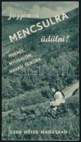 cca 1940 Kárpátaljai kihajtható úti prospektusok, 2 db: Rónaszék Fürdő Máramaros vármegye, és "...