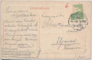 1913 Petrozsény, Petrosani; Vasúti alagút a Boli barlang közelében, hajtány. W.L. Bp. 5404. / railwa...