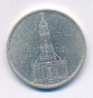 Német Harmadik Birodalom 1935A 5M Ag "Náci hatalom első évfordulója / Potsdami Garrison templom...