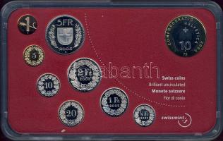 Svájc 2005. 1R-10Fr 9klf db, szettben "Jungefrau" T:BU