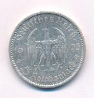 Német Harmadik Birodalom 1935A 5M Ag "Náci hatalom első évfordulója / Potsdami Garrison templom...