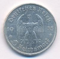 Német Harmadik Birodalom 1935A 5M Ag "Náci hatalom első évfordulója / Potsdami Garrison templom...