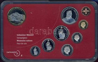 Svájc 2005. 1R-10Fr 9klf db, szettben "Jungefrau" T:BU