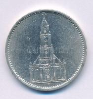 Német Harmadik Birodalom 1935A 5M Ag "Náci hatalom első évfordulója / Potsdami Garrison templom...