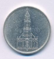 Német Harmadik Birodalom 1935A 5M Ag "Náci hatalom első évfordulója / Potsdami Garrison templom...