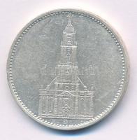 Német Harmadik Birodalom 1935D 5M Ag "Náci hatalom első évfordulója / Potsdami Garrison templom...