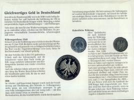 NSZK 1990. 1M + NDK 1978. 1M T:1 + egyesült Németország 1990. "Német egység" T:PP bélyeges...