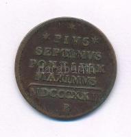 Olasz Állmok / Pápai Állam 1822B 1/2B Cu "VII. Piusz" T:2- patina
Italian States / Papal ...