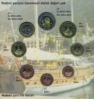 Törökország 2004. 1c,2c,5c,10c,20c,50c,1€,2€ próbaveretek, szettben, díszkiadásb...