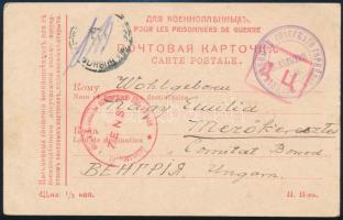 1915 Orosz hadifogoly levelezőlap