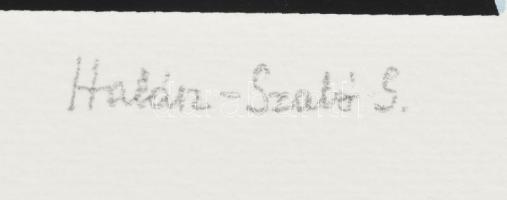 Halász Szabó Sándor (1920-1997): Színes formák. Szitanyomat, papír, jelzett, sorszámozott (2/30). 31...