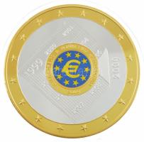 2009. Euró óriások / 10 éves az Euró aranyozott, ezüstözött, részben multicolor fém emlékérem T:PP