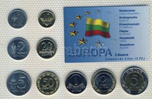 Litvánia 1991-2008. 1c, 2c, 5c, 10c, 20c, 50c, 1L, 2L. 5L bemutató szettben T:1