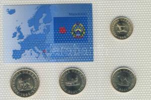 Macedonia 1993-2001. 50d, 1D, 2D, 5D bemutató szettben T:1