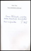 Érsek Tibor: Vallomások Lizának. Válogatott elbeszélések. A szerző által Somos Béla (1938-?) író, kö...