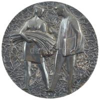 Vincze Dénes (1914-1972) DN mezőgazdasági témájú bronz emlékérem (78mm) T:1