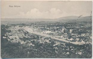 1907 Szelistye, Salistea Sibiului, Saliste; Piata / Piactér / market square (gyűrődés / crease)