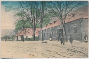 Vaskoh, Vaskóh, Coh, Vascau; Szolgabírói hivatal télen / judge's office, street view in winter