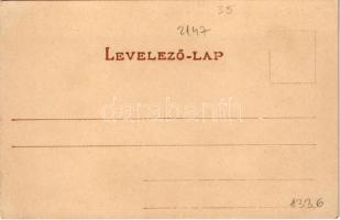 Greeting card with fairies and insect band. litho (EK)