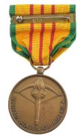 Amerikai Egyesült Államok DN "Vietnámi Szolgálat" bronz kitüntetés mellszalaggal T:1- kis ...