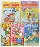 3 db Garfield képregény + 2 db Super Tom & Jerry német nyelvű képregény