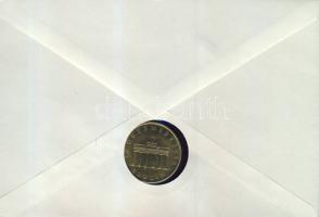 NDK 1990. 20M "Berlin" érmés borítékon 2 db NSZK bélyeggel, ismertetővel T:1