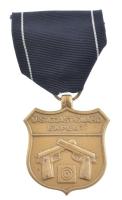 Amerikai Egyesült Államok DN Partiőrség Szakértő bronz kitüntetés mellszalaggal T:1-  USA ND U.S. Coastguard Expert bronze decoration with ribbon C:AU
